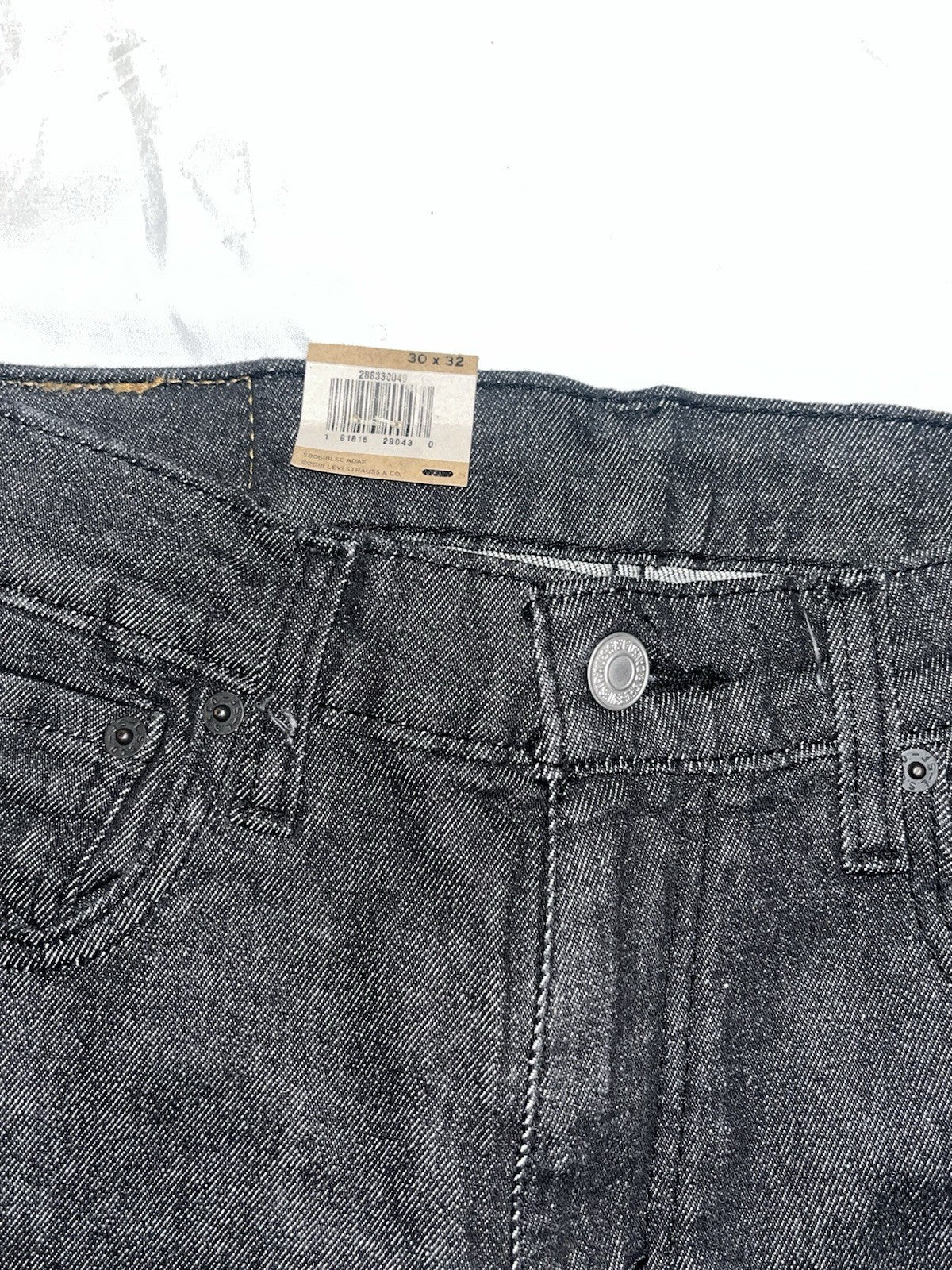 Men's Levi's Jeans 512 Slim Taper 30x32 Black Denim Stretch Cotton Pockets