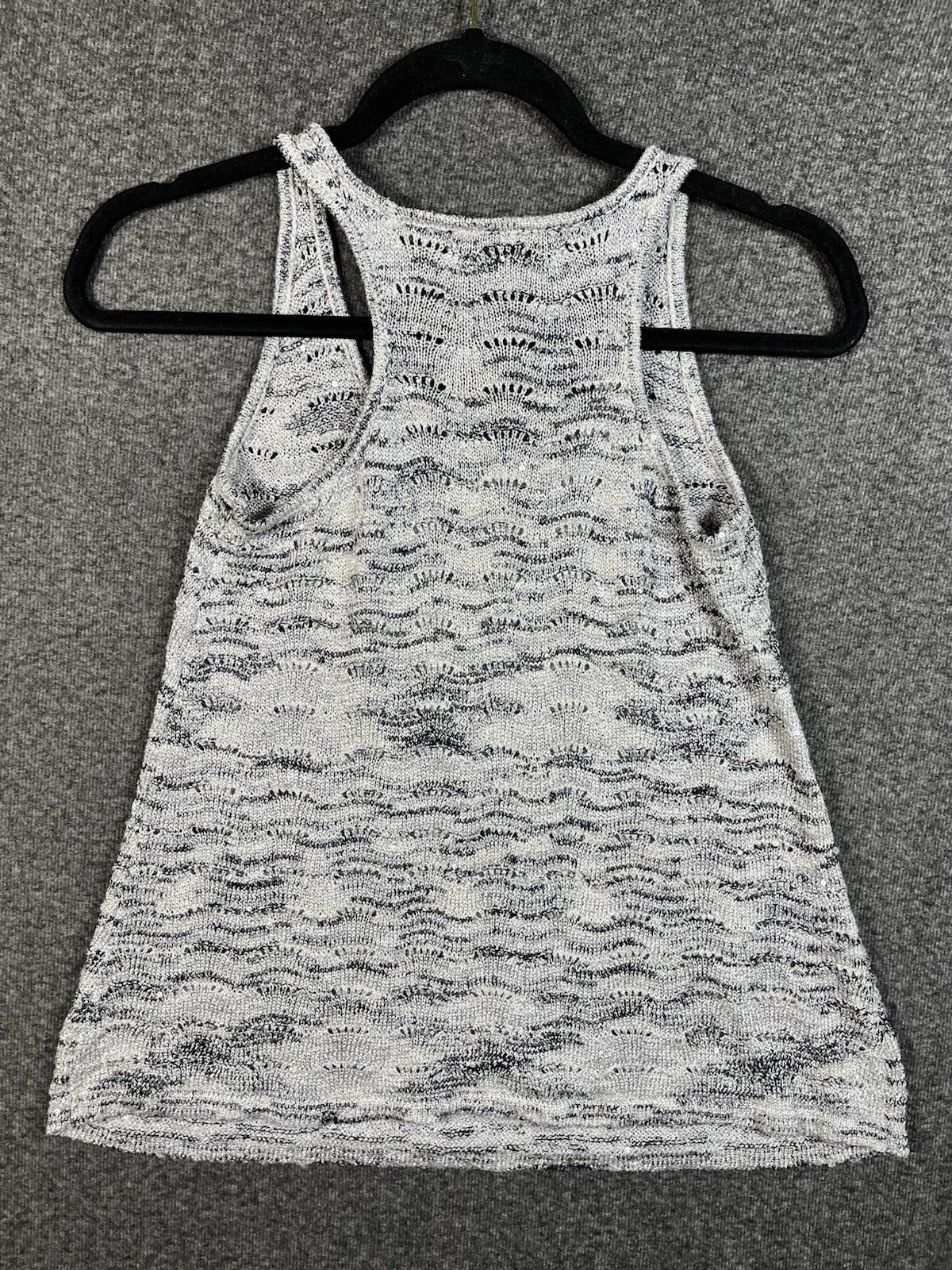 I.N.C. International Concepts sleeveless gray knit top Medium Polyester Rayon 