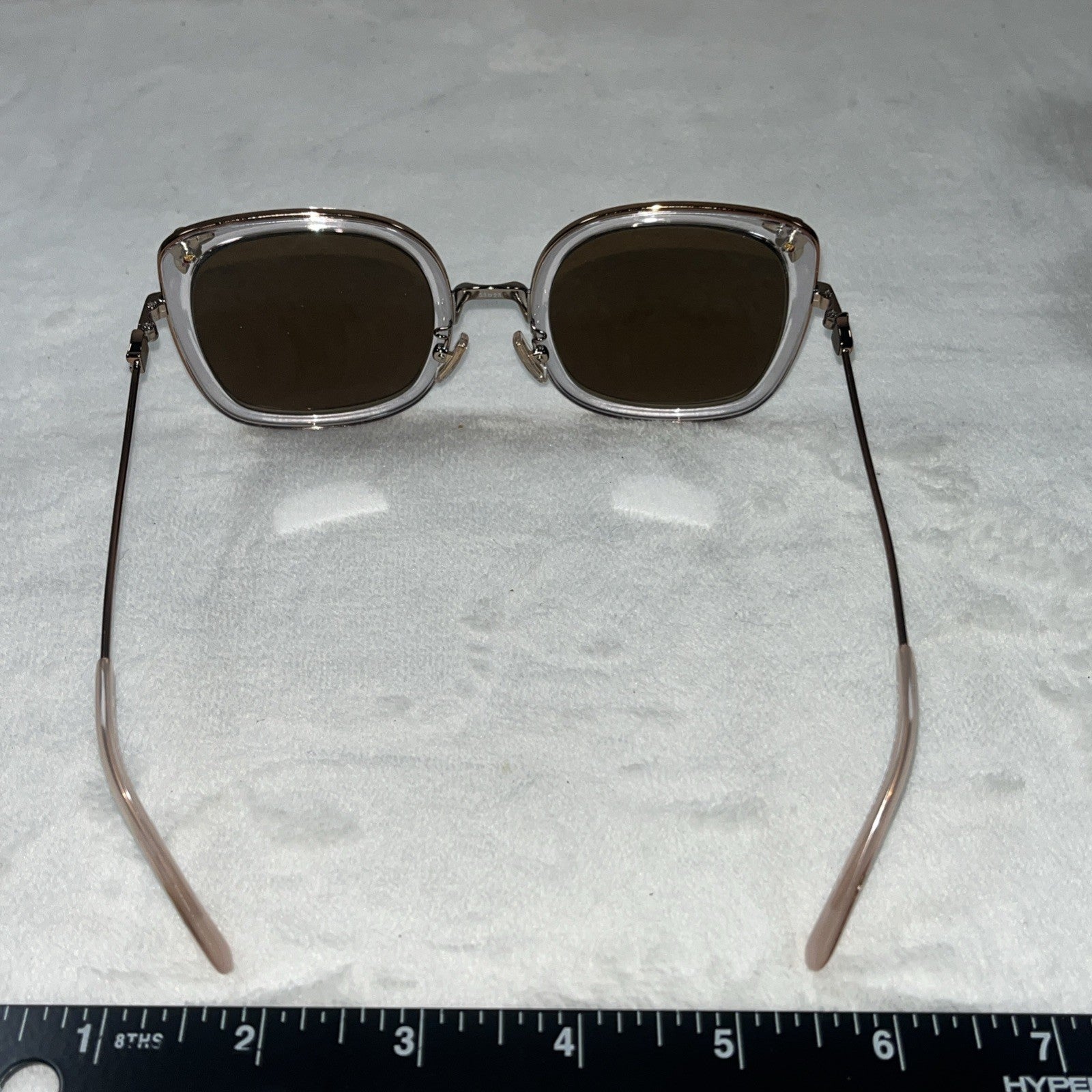 Coach Rose Gold L1081 HC7101B 933113 53-23-140 Oversized Sunglasses