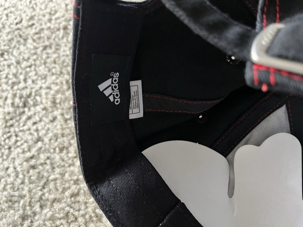 Adidas Chicago Bulls Baseball Cap Black And Red Ajustable Back