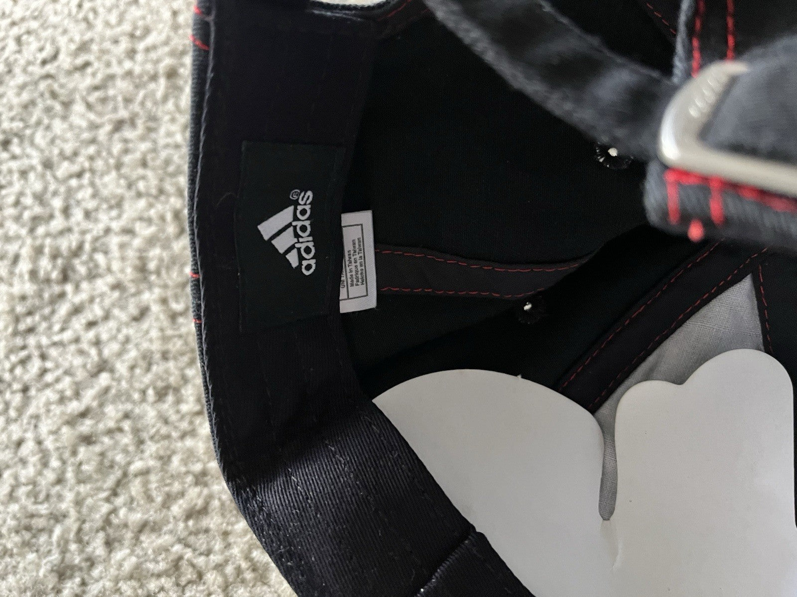 Adidas Chicago Bulls Baseball Cap Black And Red Ajustable Back