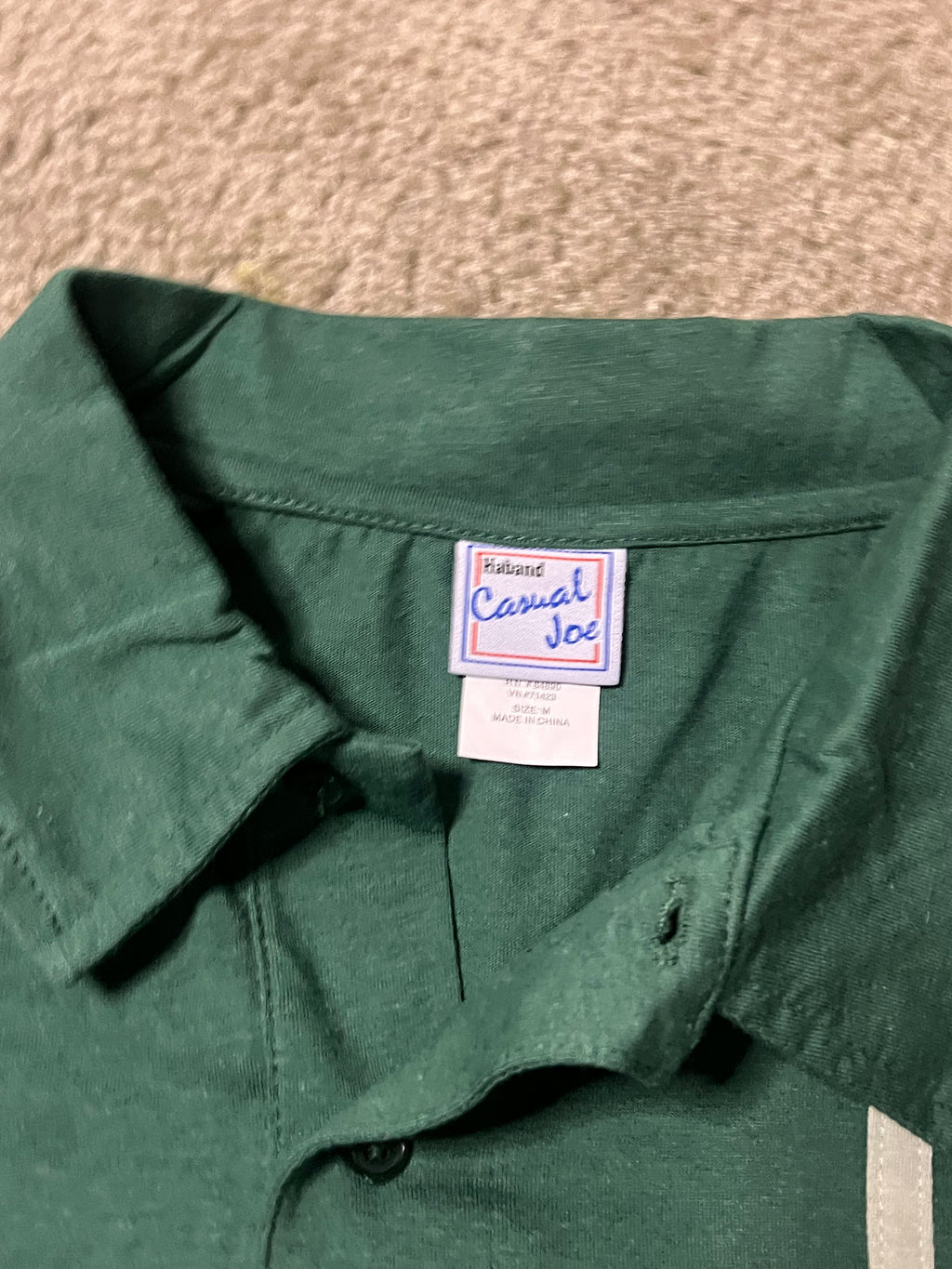 Vintage Green n White Casual Joe