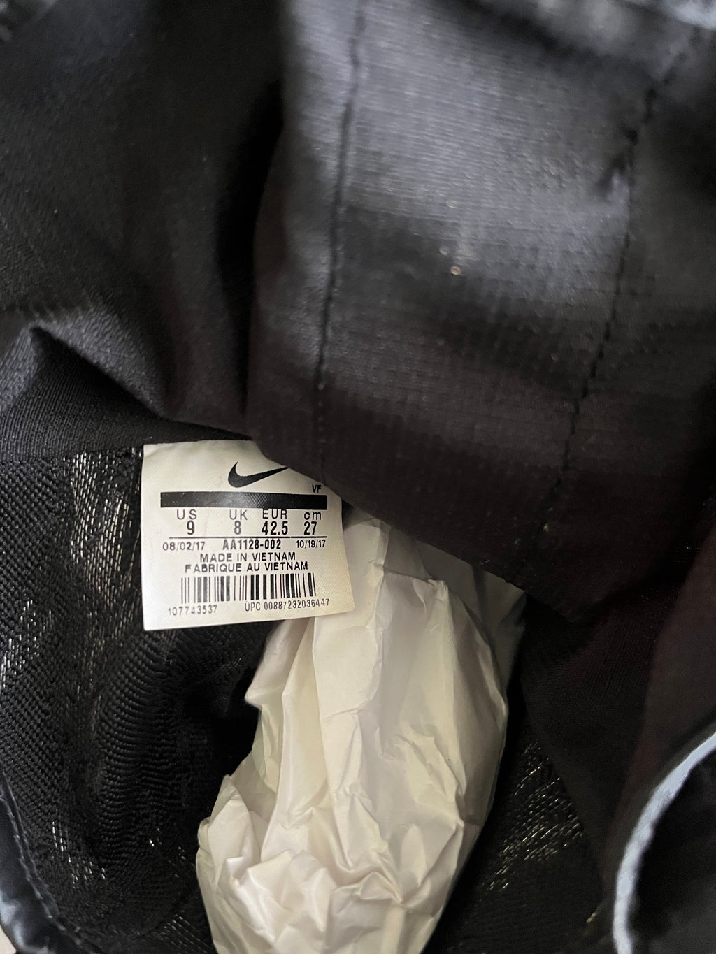 Nike Air force 1 sneaker boots Black