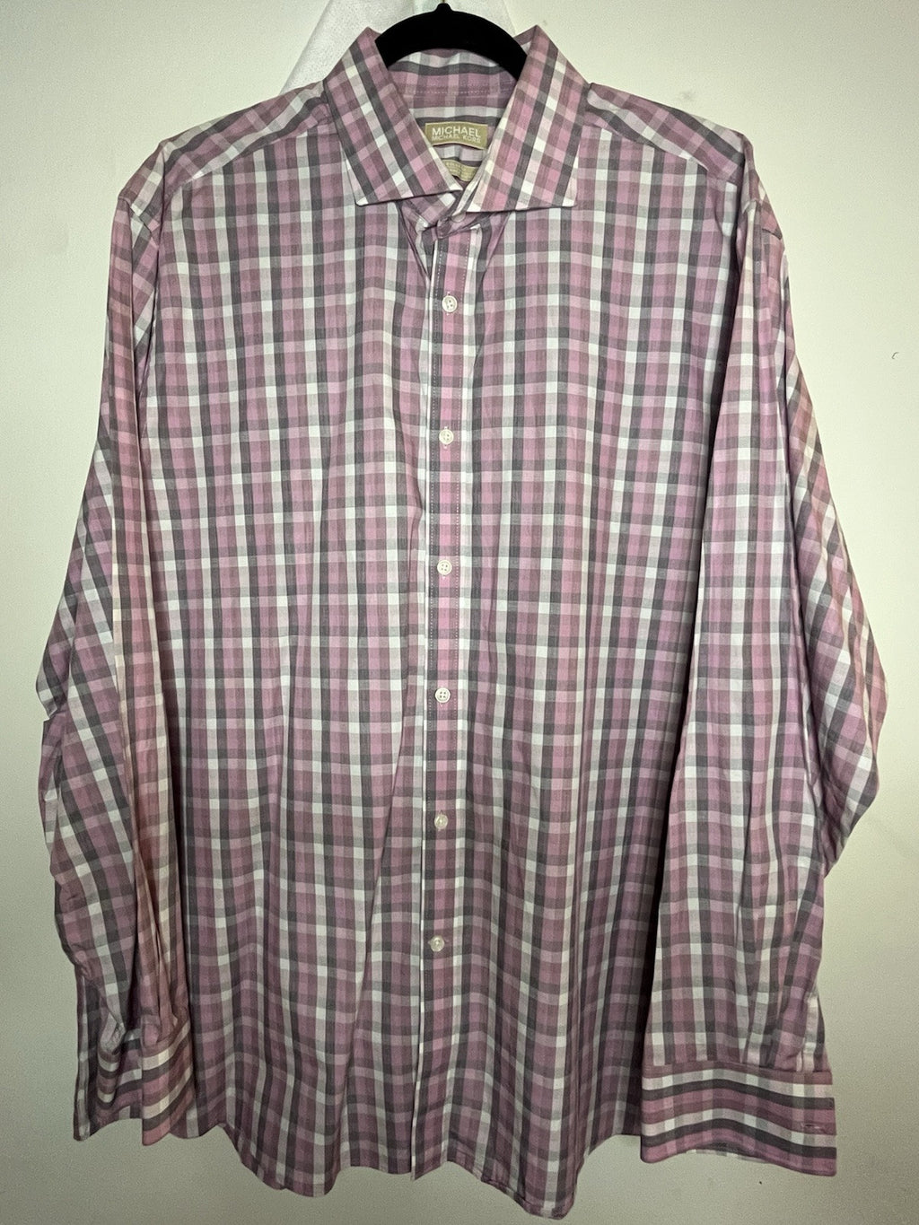 Michael Kors Pink Long Sleeve Dress Shirt 3XL 