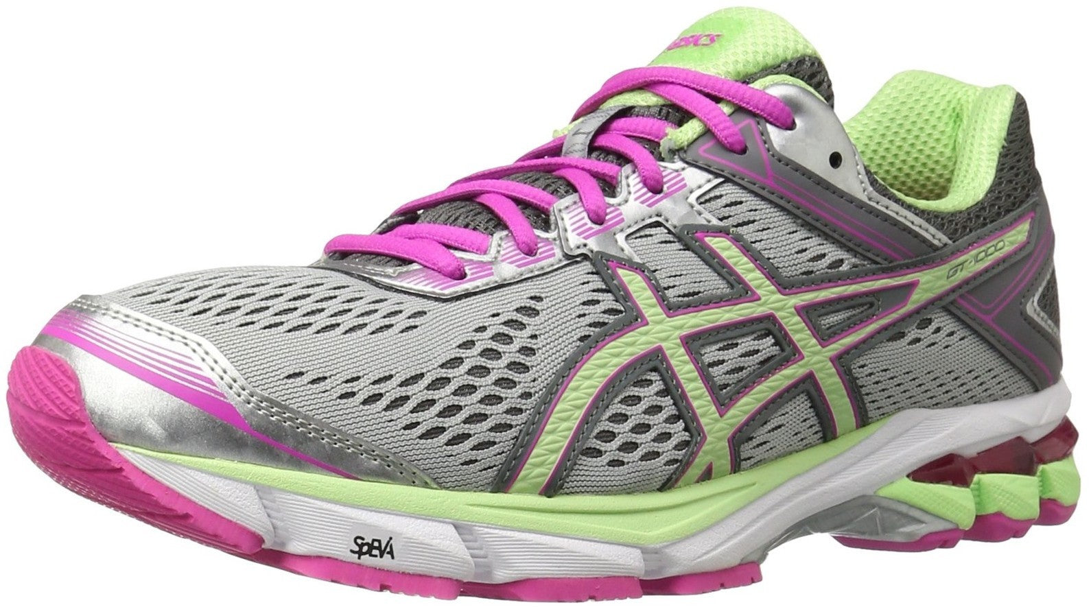 Size 7 - ASICS GT 1000 4 Silver Pistachio Pink W