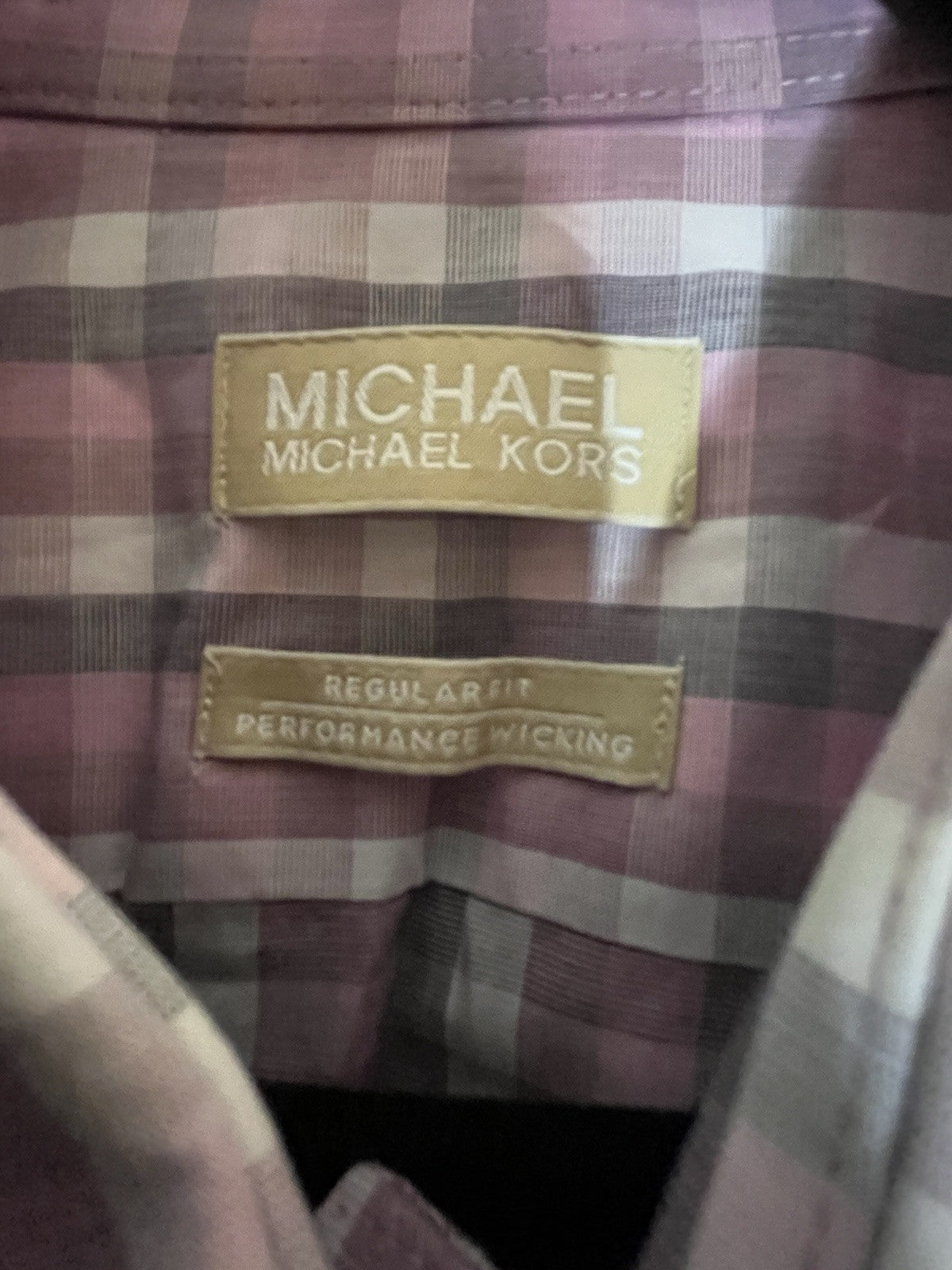 Michael Kors Pink Long Sleeve Dress Shirt 3XL 